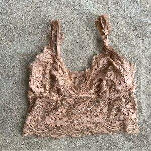Aerie Floral Lace Bralette Size L Large